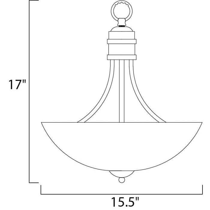 Logan Satin Nickel Invert Bowl Pendant - Pendants