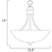 Logan Satin Nickel Invert Bowl Pendant - Pendants