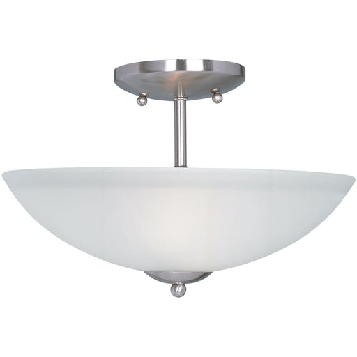 Logan Satin Nickel Semi-Flush Mount - Semi-Flushmounts