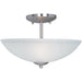 Logan Satin Nickel Semi-Flush Mount - Semi-Flushmounts