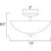 Logan Satin Nickel Semi-Flush Mount - Semi-Flushmounts