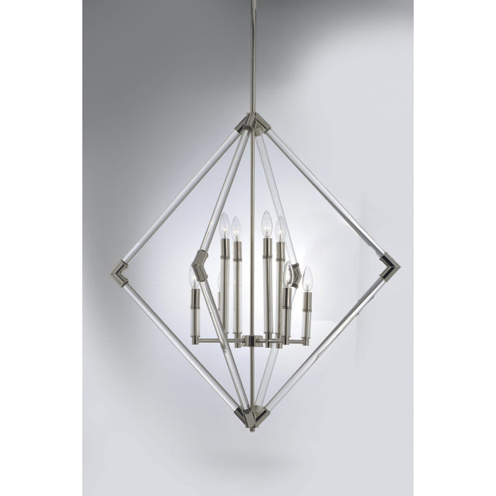 Lucent Polished Nickel Multi-Light Pendant - Pendants