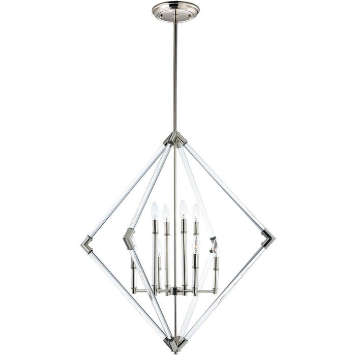 Lucent Polished Nickel Multi-Light Pendant - Pendants