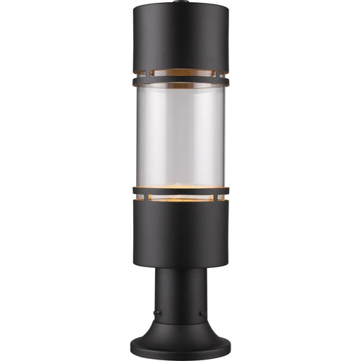 Luminata Black LED Outdoor Pier Mounted Fixture | theLightShop