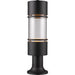 Luminata Black LED Outdoor Pier Mounted Fixture | theLightShop