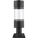 Luminata Black LED Outdoor Pier Mounted Fixture | theLightShop