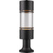 Luminata Black LED Outdoor Pier Mounted Fixture | theLightShop