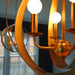 Luna 4 Light Matte White Antique Gold Sphere Mini Chandelier - Chandeliers