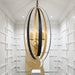 Luna 6 Light English Bronze & Antique Gold Pendant - Pendants