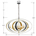 Luna 8 Light English Bronze Antique Gold Oval Chandelier - Chandeliers