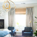 Luna 8 Light Matte White Antique Gold Chandelier - Chandeliers