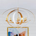 Luna 8 Light Matte White Antique Gold Chandelier - Chandeliers