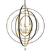Luna 9 Light English Bronze Antique Gold Chandelier - Chandeliers