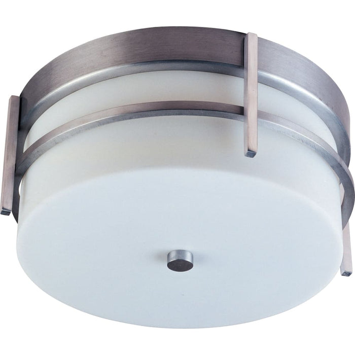 Luna LED E26 Brushed Metal LED Outdoor Flush Mount - Outdoor Flush Mount