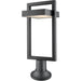 Luttrel Black LED Outdoor Pier Mounted Fixture - Outdoor Pier Mounted Fixture