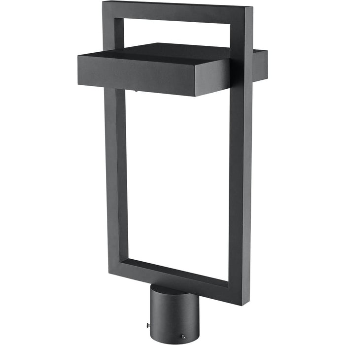 Luttrel Black LED Outdoor Post Mount Fixture | theLightShop