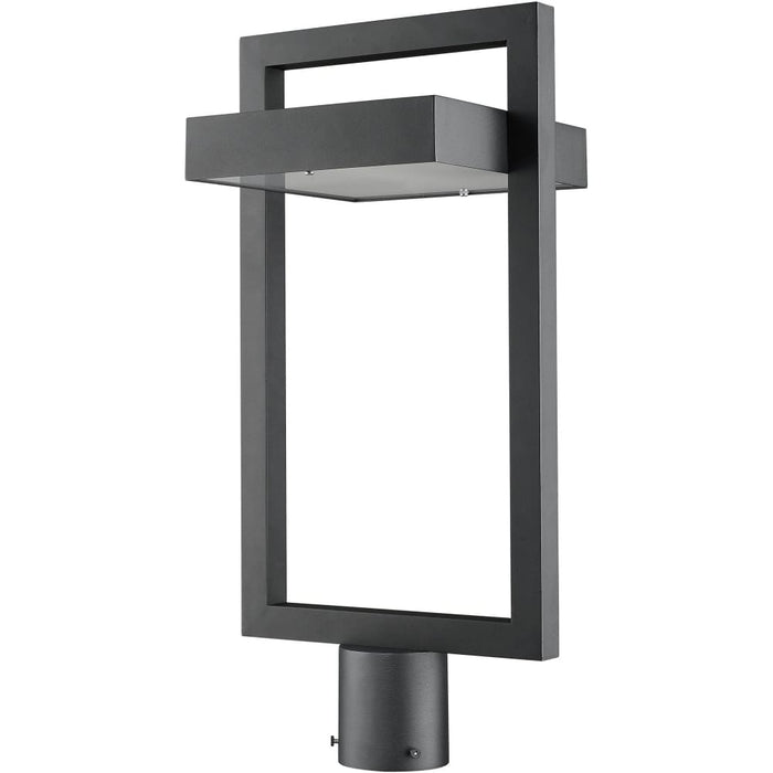 Luttrel Black LED Outdoor Post Mount Fixture | theLightShop