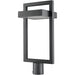 Luttrel Black LED Outdoor Post Mount Fixture | theLightShop