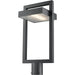 Luttrel Black LED Outdoor Post Mount Fixture | theLightShop