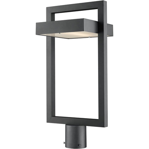 Luttrel Black LED Outdoor Post Mount Fixture | theLightShop