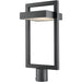 Luttrel Black LED Outdoor Post Mount Fixture | theLightShop