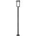 Luttrel Black LED Outdoor Post Mounted Fixture - Outdoor Post Mounted Fixture