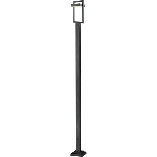 Luttrel Black LED Outdoor Post Mounted Fixture | theLightShop