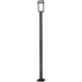 Luttrel Black LED Outdoor Post Mounted Fixture | theLightShop