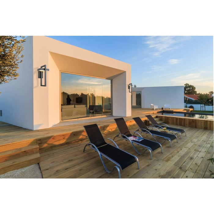 Luttrel Black LED Outdoor Wall Sconce - Outdoor Wall Sconces