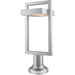 Luttrel Silver LED Outdoor Pier Mounted Fixture | theLightShop