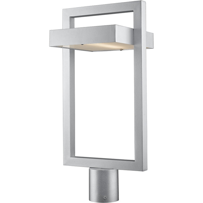 Luttrel Silver LED Outdoor Post Mount Fixture - Outdoor Post Mount Fixture