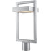 Luttrel Silver LED Outdoor Post Mount Fixture | theLightShop