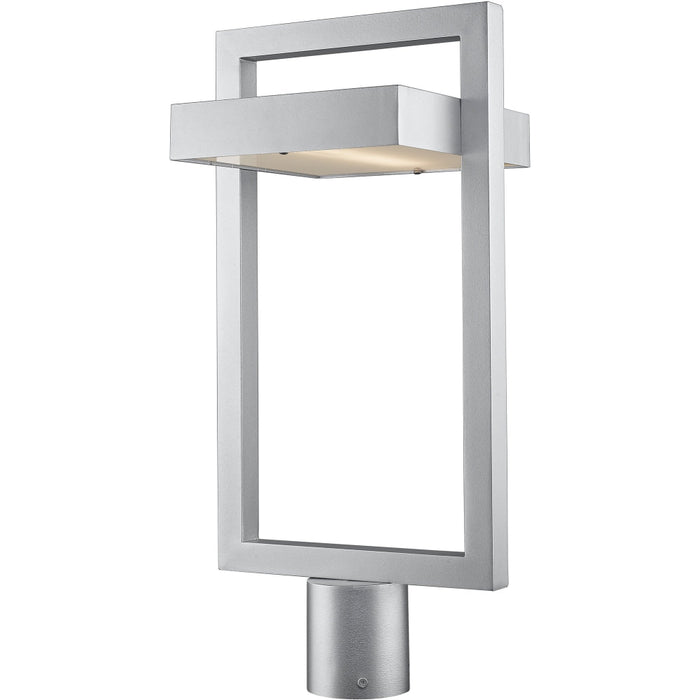Luttrel Silver LED Outdoor Post Mount Fixture | theLightShop