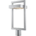 Luttrel Silver LED Outdoor Post Mount Fixture | theLightShop
