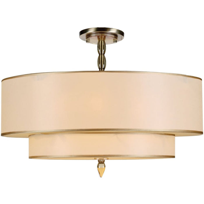 Luxo 5 Light Antique Brass Ceiling Mount - Ceiling Mount