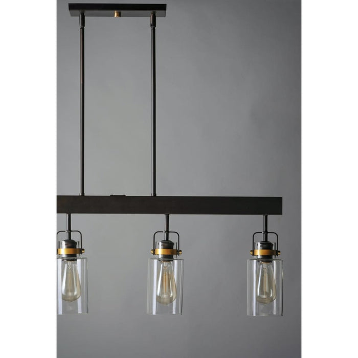 Magnolia Bronze / Gold Linear Pendant - Pendants