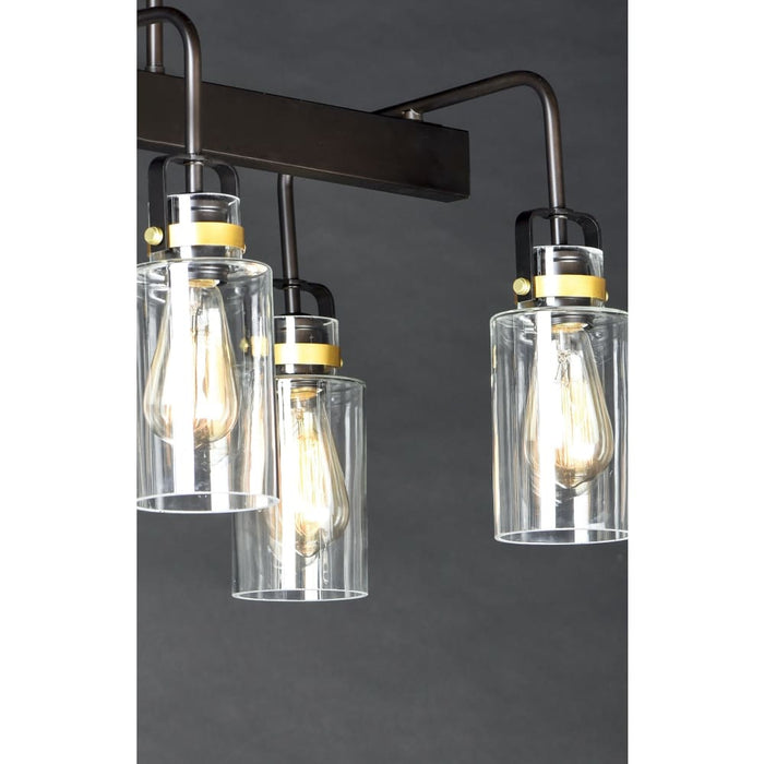 Magnolia Bronze / Gold Linear Pendant - Pendants