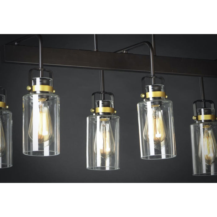 Magnolia Bronze / Gold Linear Pendant - Pendants