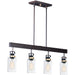 Magnolia Bronze / Gold Linear Pendant - Pendants