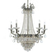 Majestic 13 Light Clear Crystal Historic Brass Chandelier - Chandeliers