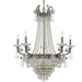 Majestic 13 Light Swarovski Strass Crystal Historic Brass Chandelier - Chandeliers