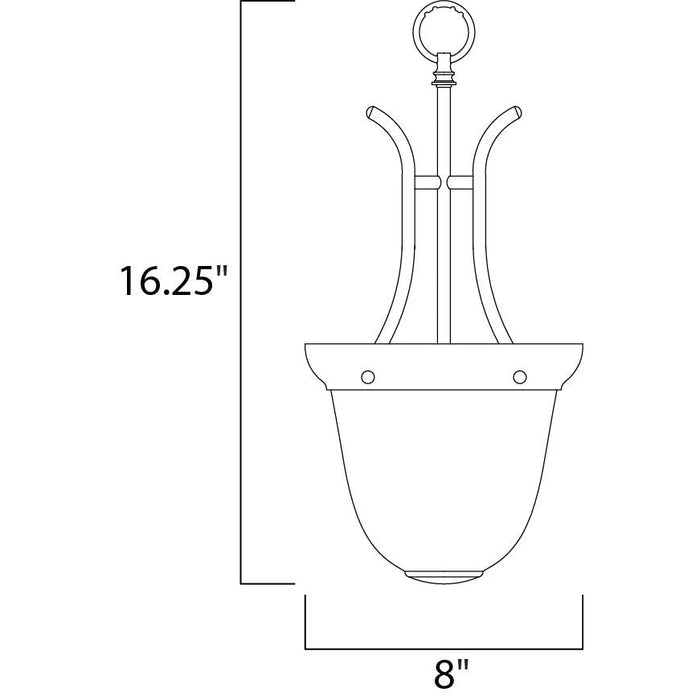 Malaga Oil Rubbed Bronze Entry Foyer Pendant - Pendants