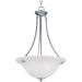 Malaga Satin Nickel Invert Bowl Pendant - Pendants