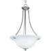 Malaga Satin Nickel Invert Bowl Pendant - Pendants