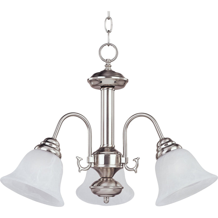 Malaga Satin Nickel Mini Chandelier - Chandeliers
