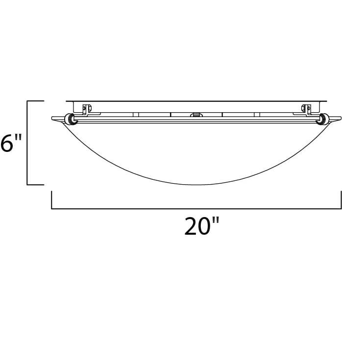 Malaga White Flush Mount - Flushmounts