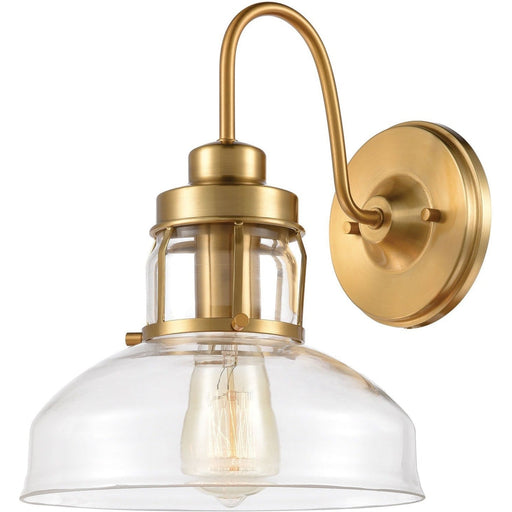 Manhattan Boutique Brushed Brass Wall Sconce - Wall Sconce