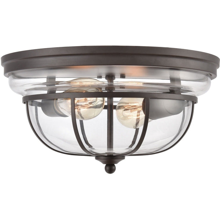 Manhattan Boutique Oil Rubbed Bronze Flush Mount - Flushmounts