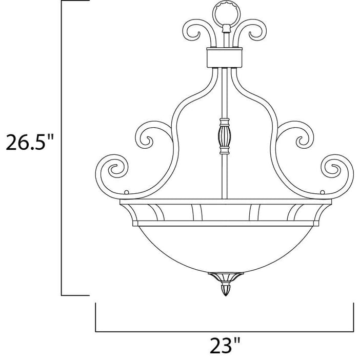 Manor Oil Rubbed Bronze Invert Bowl Pendant - Pendants