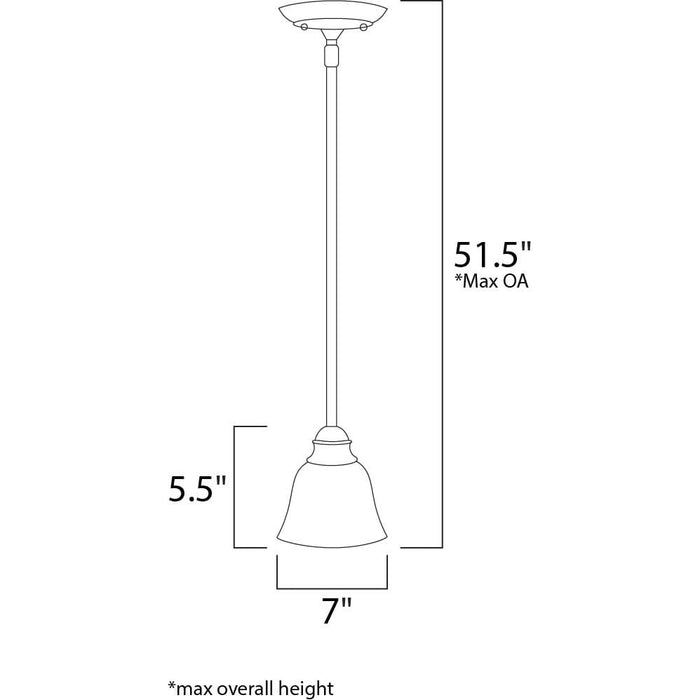 Manor Oil Rubbed Bronze Mini Pendant - Mini-Pendants